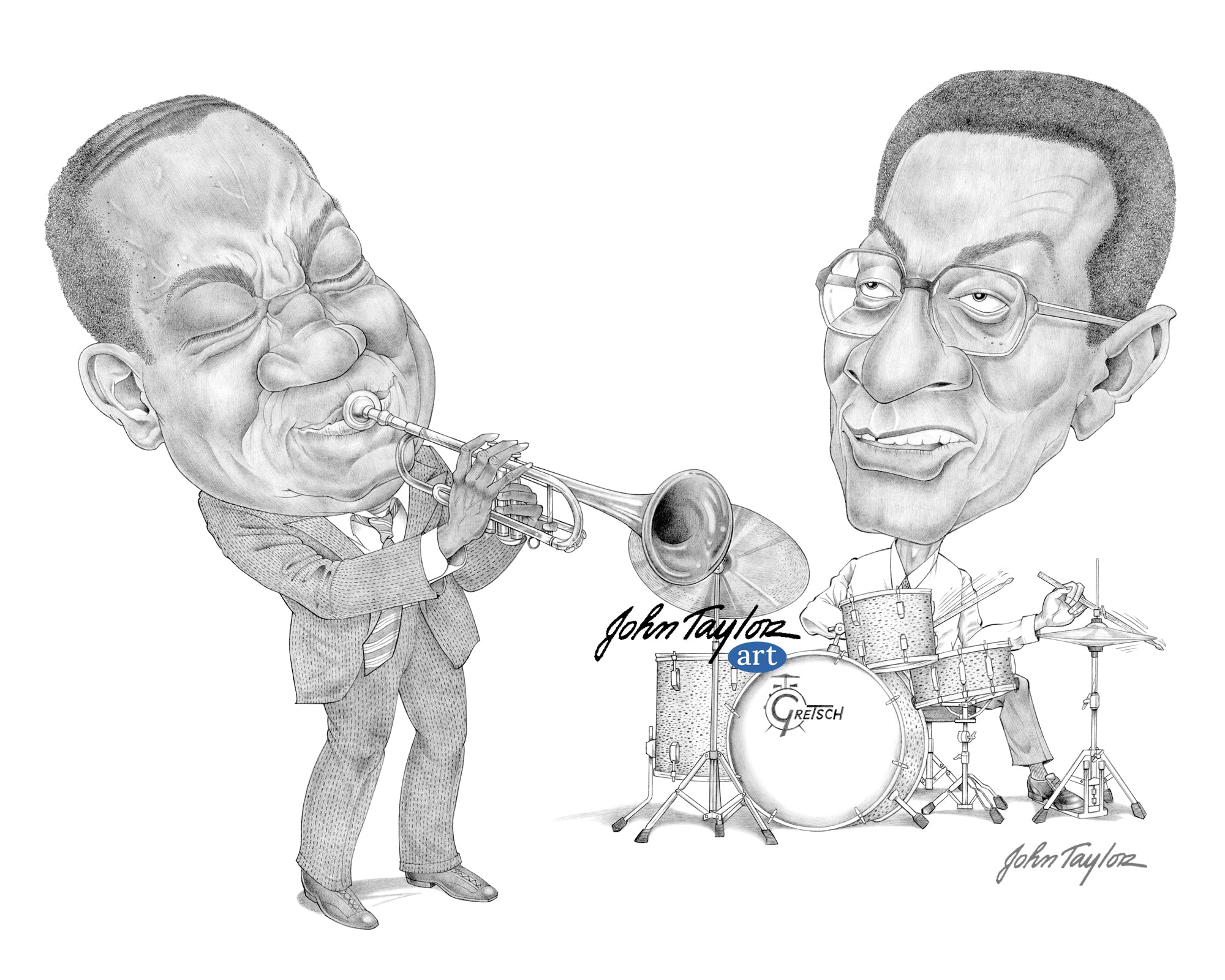 Clifford Brown and Max Roach, Legendary Bebop Trumpeter and Drummer, 8x10 - Easy Digital Download!