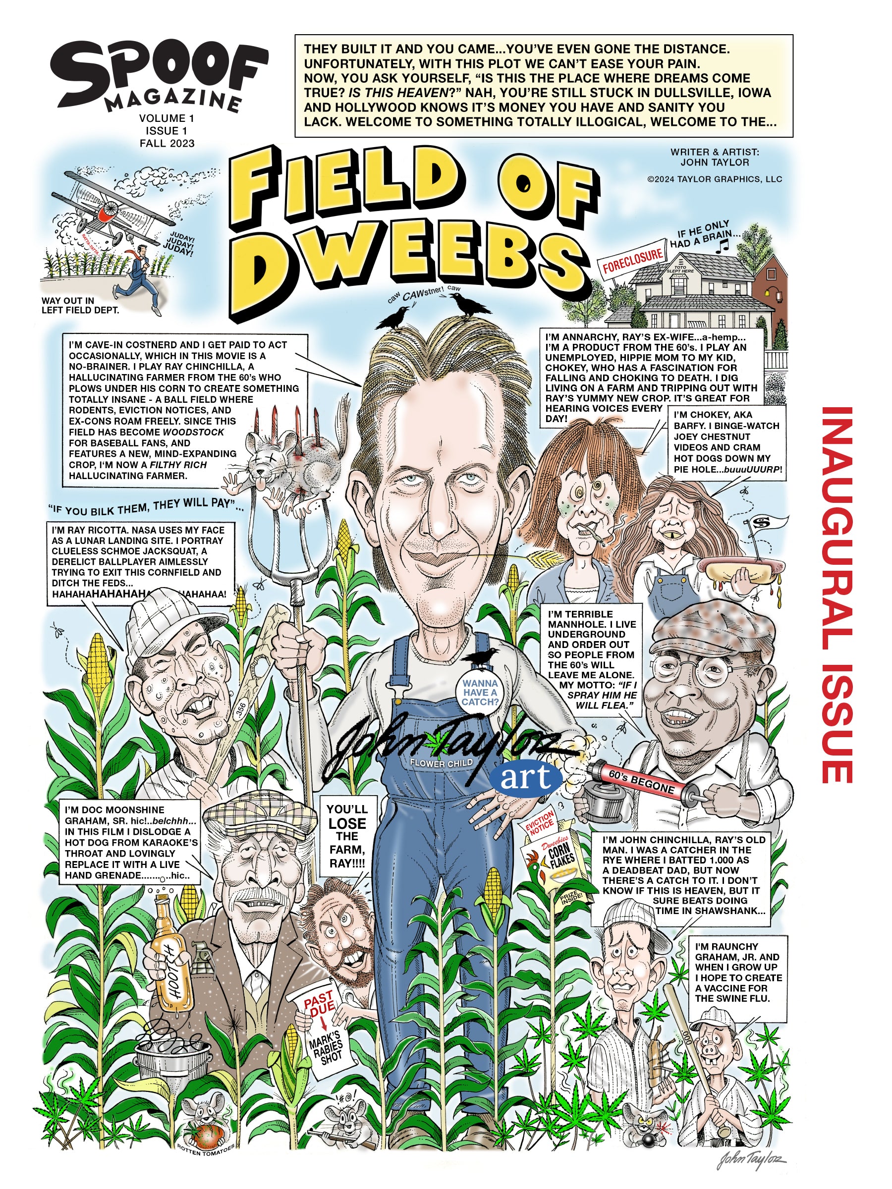 Field of Dweebs 4-page Comic Book - 9x12