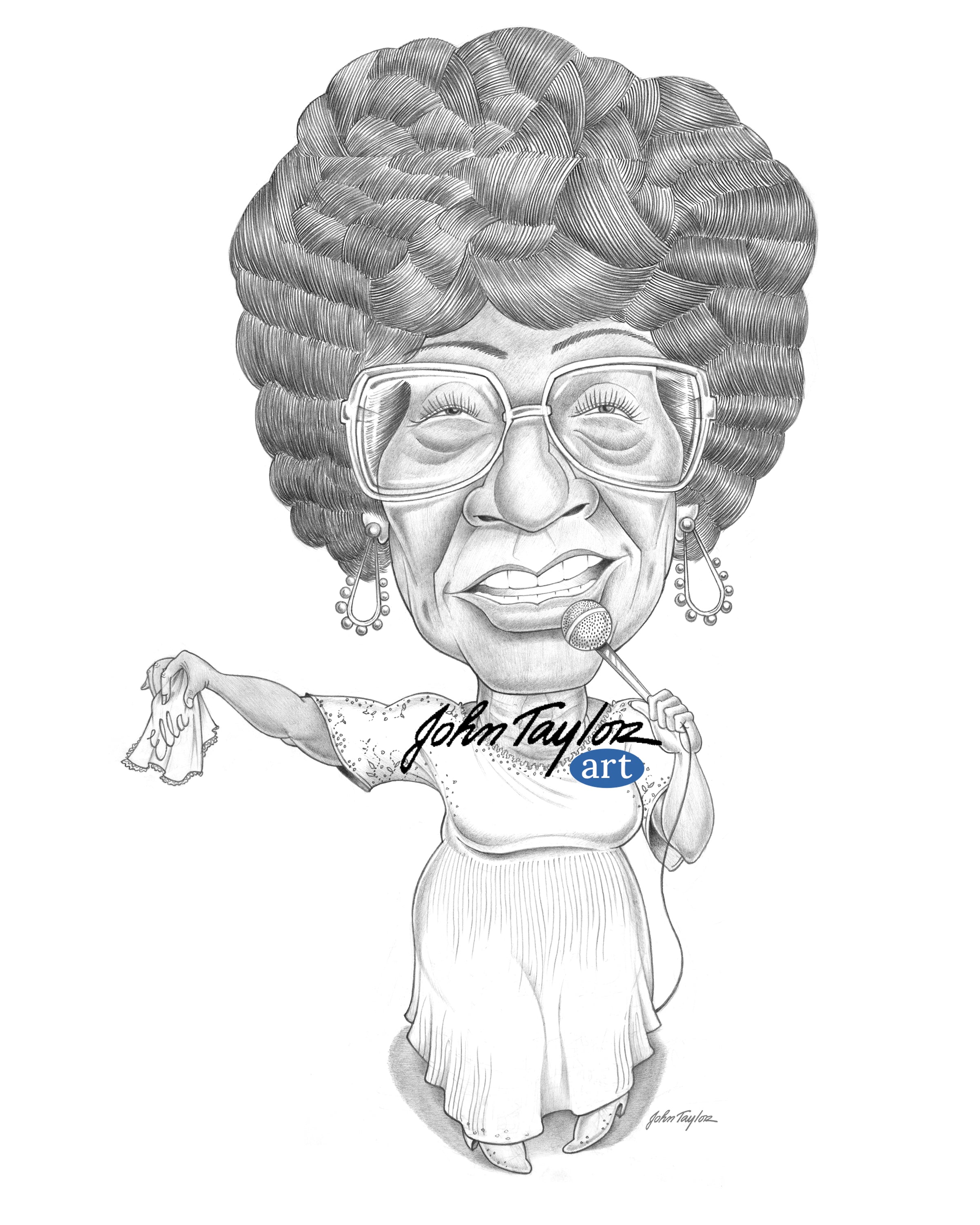 Ella Fitzgerald, Legendary Jazz Vocalist, 8x10 - Easy Digital Download!