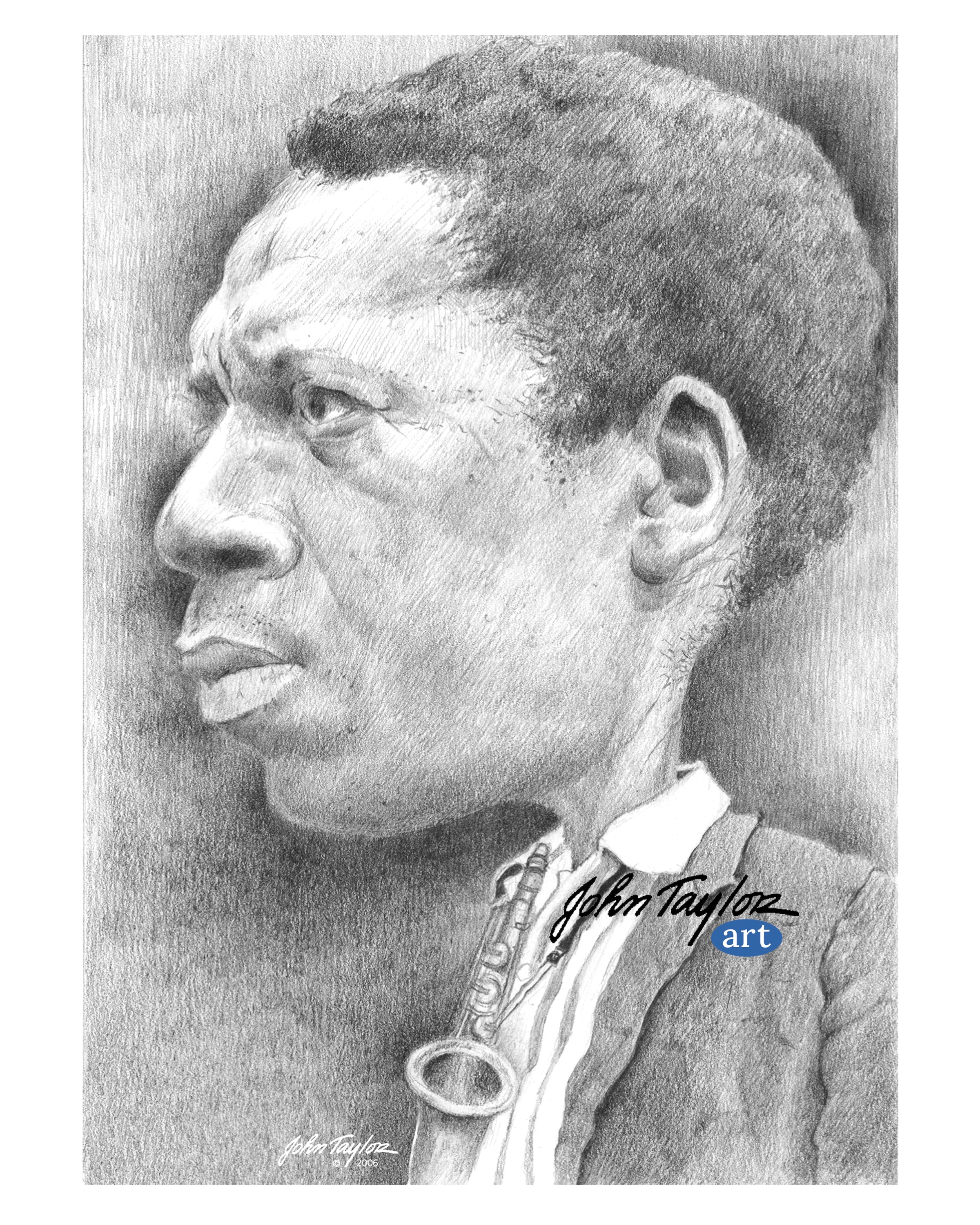 John Coltrane, Legendary Jazz Saxophonist, Composer and Band Leader, 8x10 - Easy Digital Download!