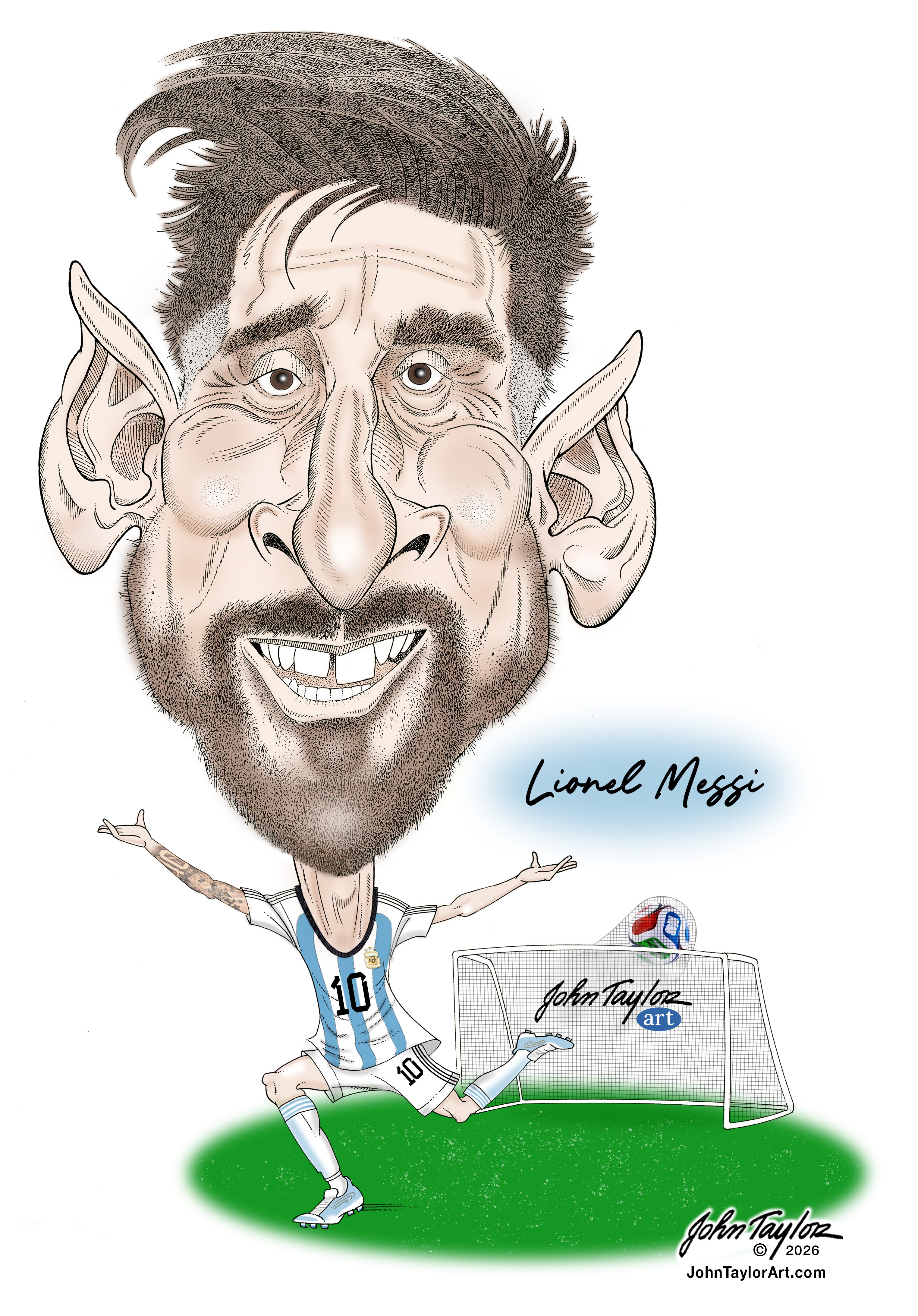 Lionel Messi, Argentine Soccer Star - 11x14 - COLOR- Easy Digital Download!