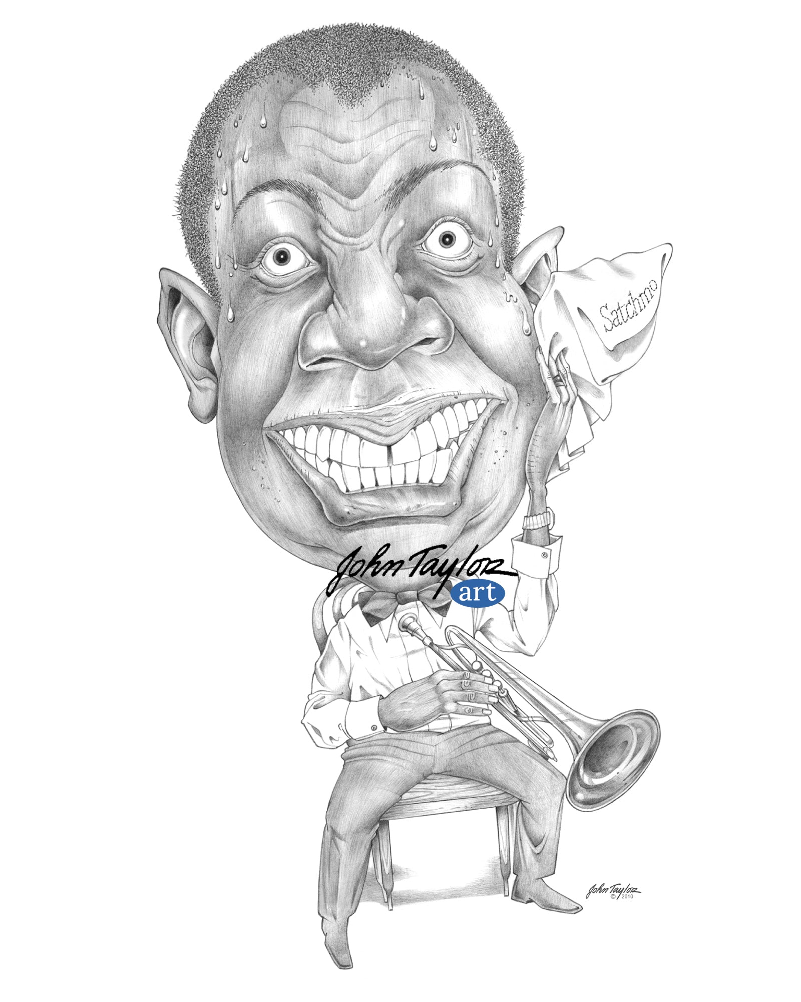 Louis Armstrong, Jazz Legend, 8x10 - Easy Digital Download!