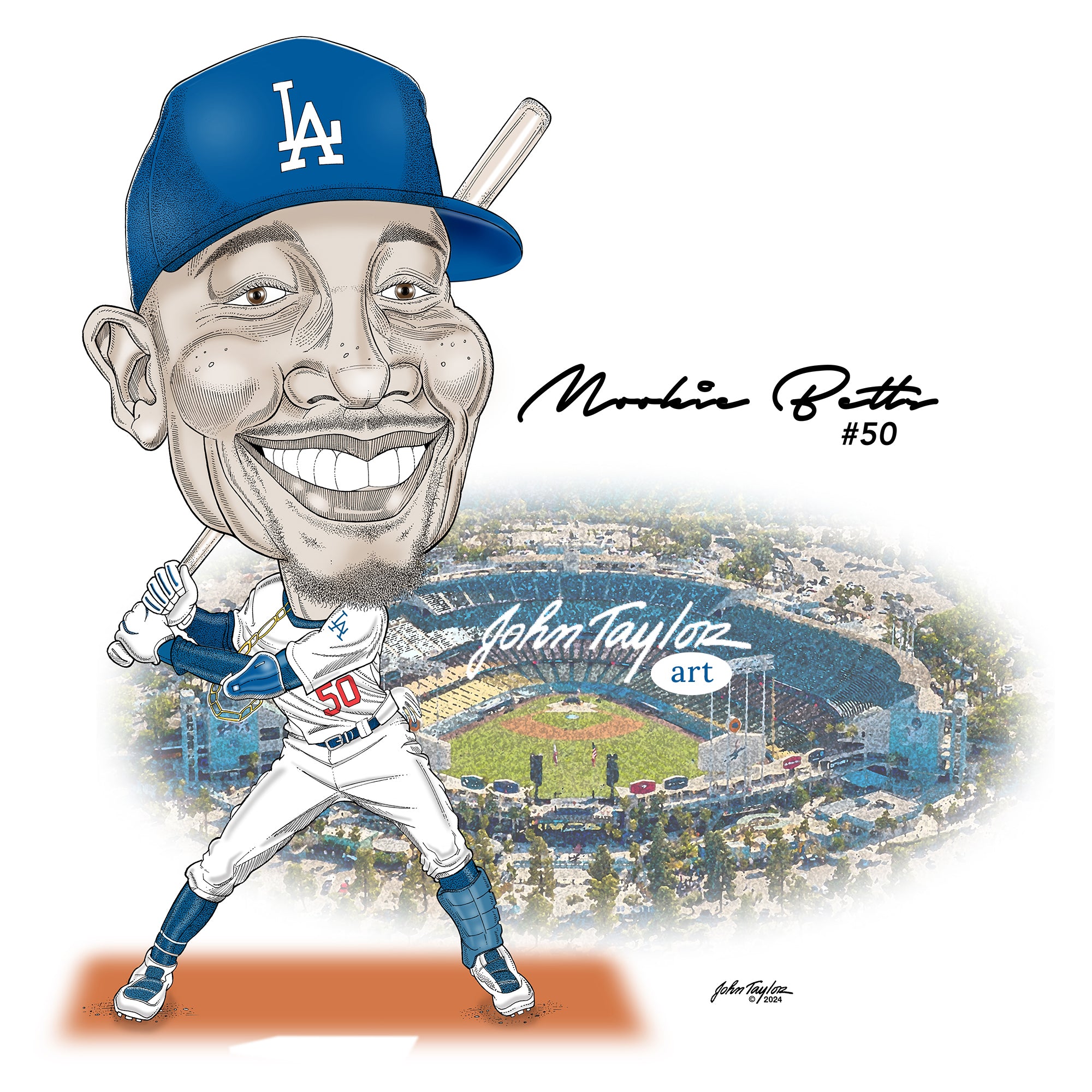 Mookie Betts - 10x10 - Easy Digital Download!