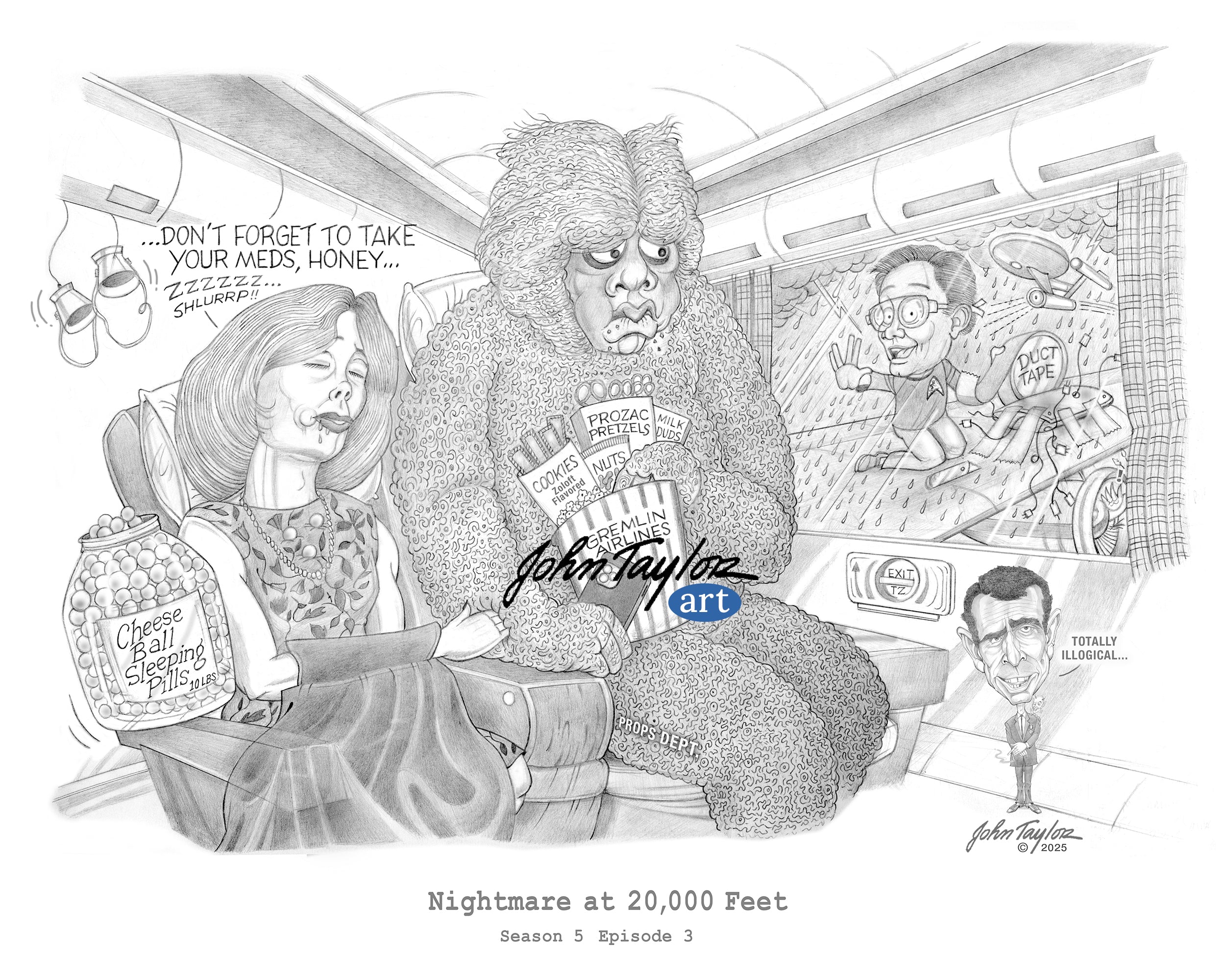 Nightmare at 20,000 Feet, Twilight Zone Episode - 8x10