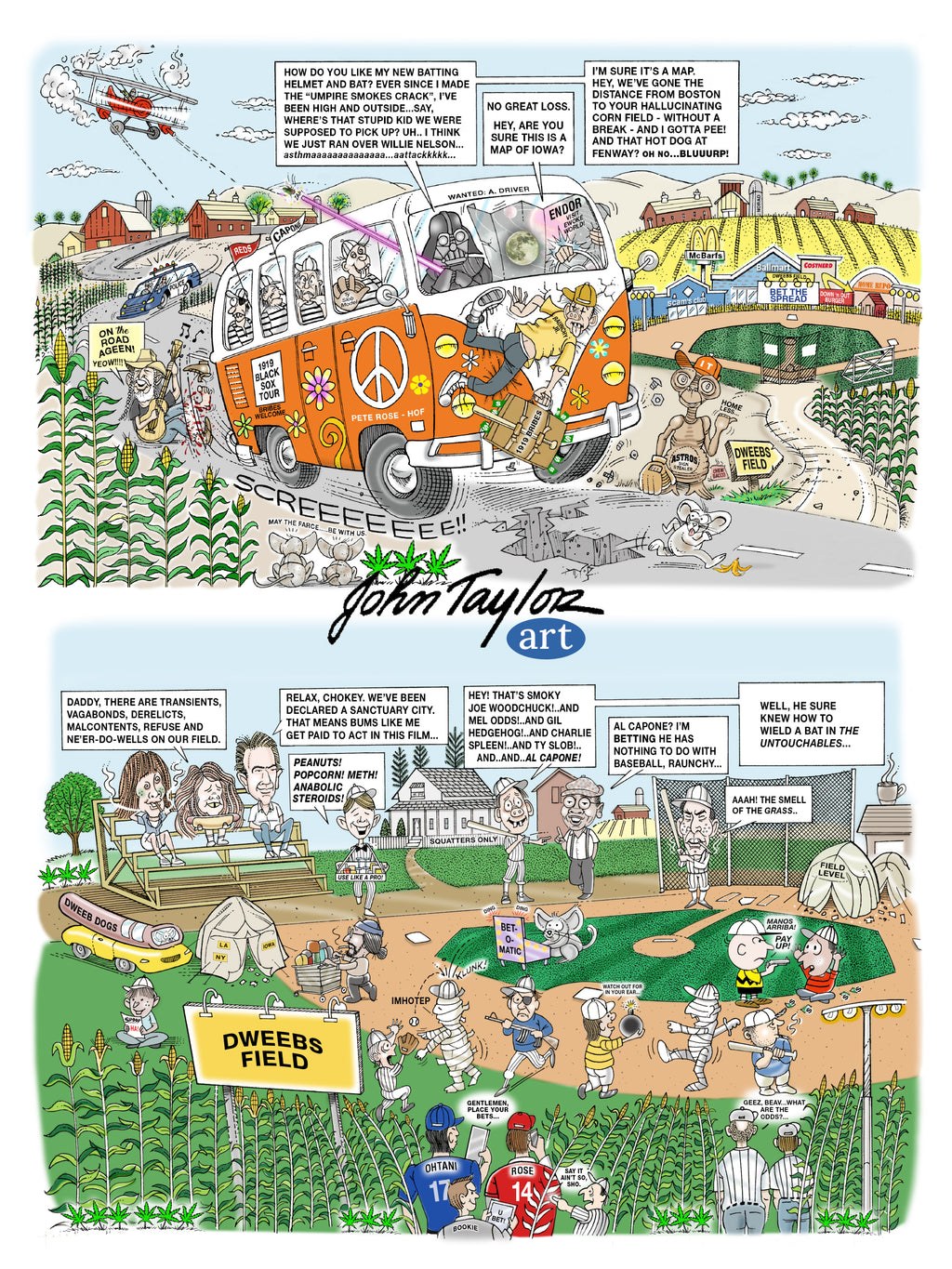 Field of Dweebs 4-page Comic Book - 9x12